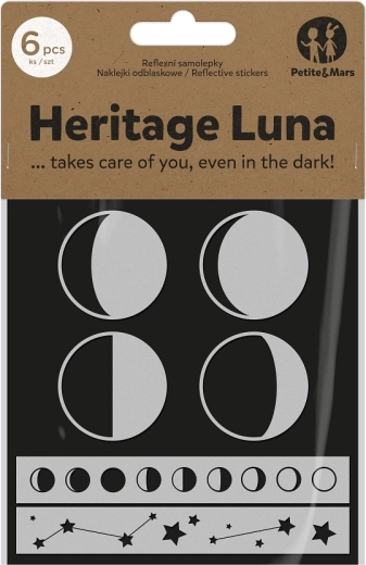 Reflexní samolepky PETITE&MARS Heritage Luna na kočárek