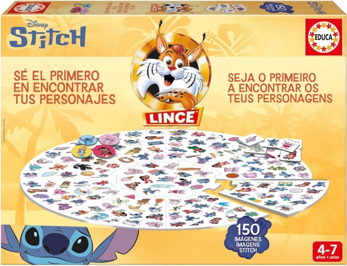 EDUCA stolní hra LYNX – Stitch, 150 obrázků