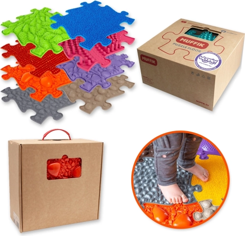 woopie senzorická ortopedická puzzle podložka 8 dílů
