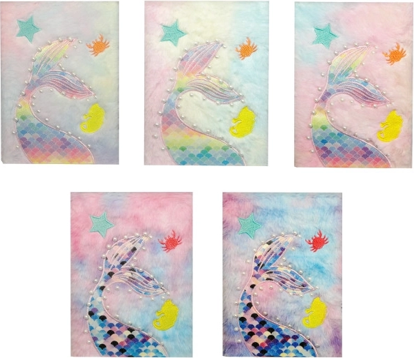 Plyšový deník s ocasem mořské panny