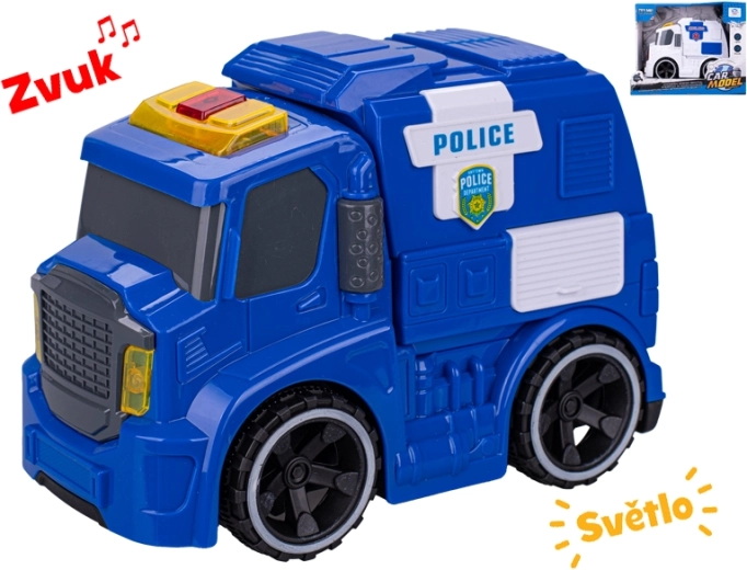 Záchranářské auto se světlem a zvukem 19 cm