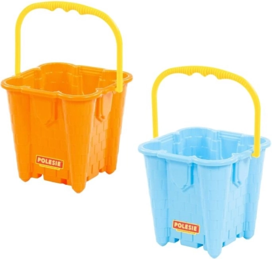 Polesie velký hranatý kyblík hrad (2 barvy)