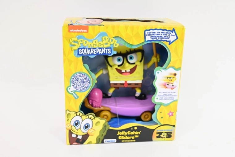 SpongeBob SquarePants figurka na skateboardu s medúzou