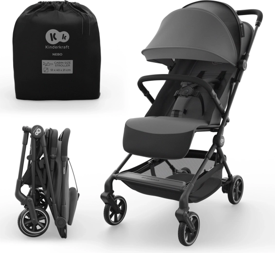 Sportovní kočárek Kinderkraft NEBO – Šedá