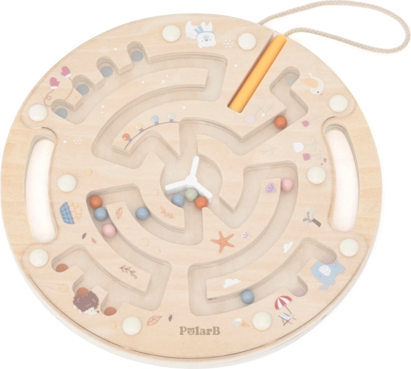 Magnetický dřevěný labyrint PolarB Viga Toys