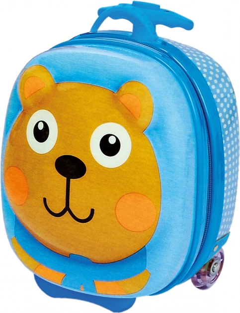 Dětský kufřík s kolečky Medvěd 30 cm