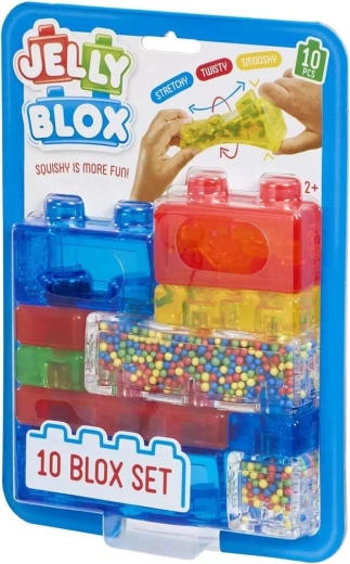 Jelly Blox senzorické stavební kostky, 10 dílků - 1 kus