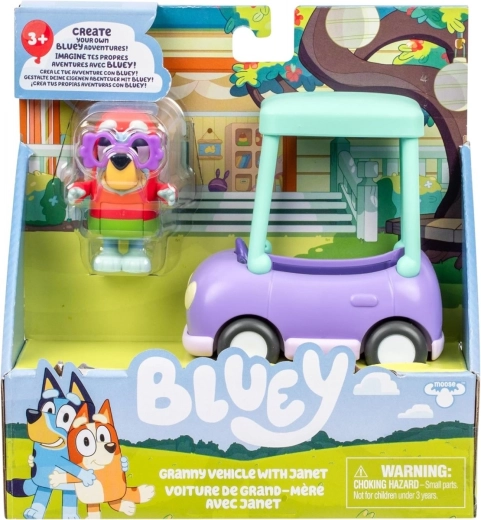 Sada figurek BLUEY – auto babičky a Janet