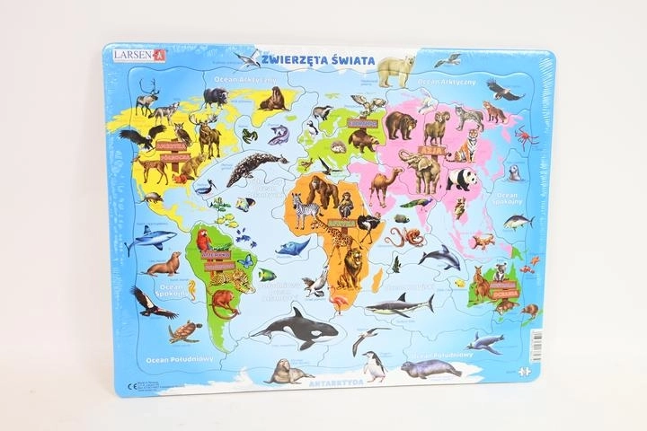 Larsen Zvířata světa – edukativní puzzle
