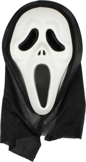 Maska Scream s kapucí na Halloween