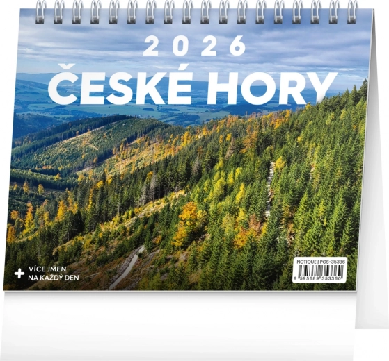 Stolní kalendář České hory 2026