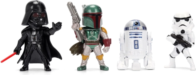 Čtyři ikonické postavy Star Wars