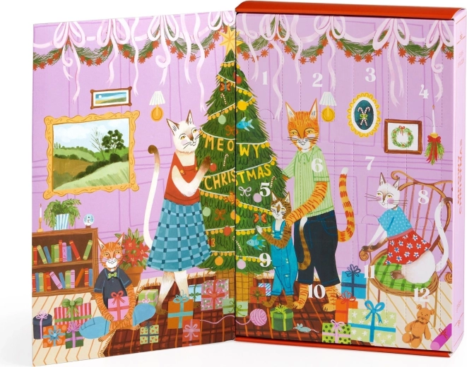 Otevírací kniha s 12 okénky