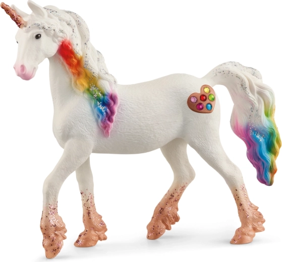 Schleich bayala duhová klisna jednorožce se srdíčky