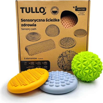 Pastelová smyslová cesta Tullo - 6 prvků