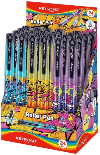 Plnicí roller Keyroad Tattoo – displej, mix motivů
