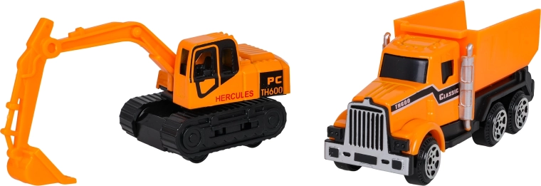 Dvě stavební vozidla v balení