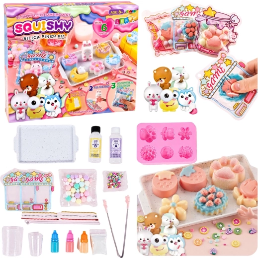 Kreativní sada na výrobu squishy dezertů a kytiček DIY