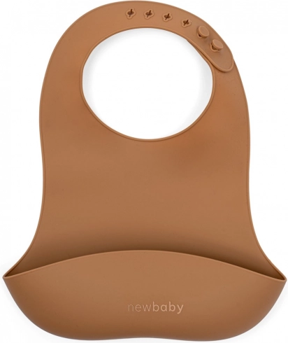 Bryndák silikonový New Baby hnědý