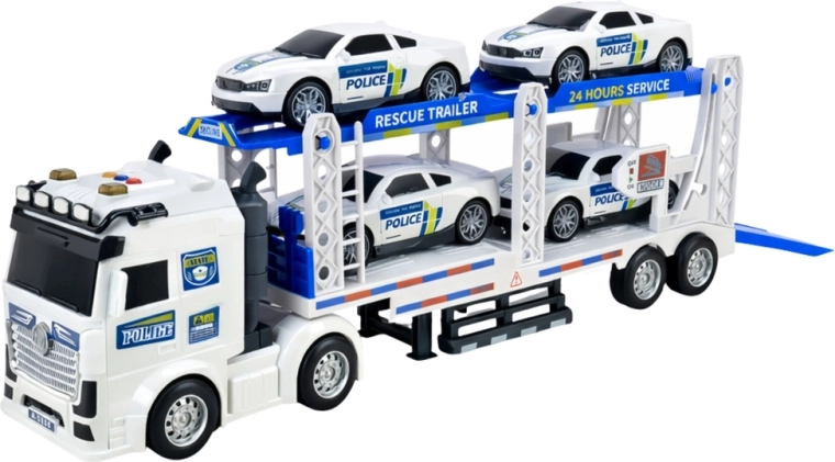 Dvoupatrový přepravník pro policejní vozy