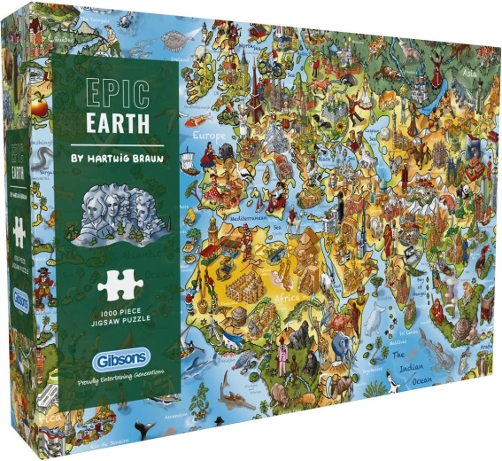 Gibsons puzzle epická země 1000 dílků