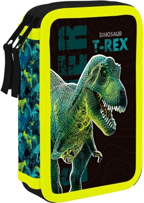 Dvoupatrový školní penál Premium Dinosaurus