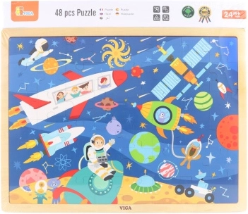 Dřevěné puzzle Vesmír 48 dílků