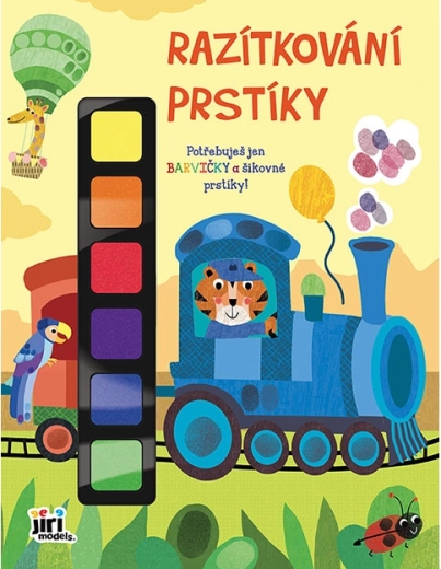 Razítkování prstíky Vlak