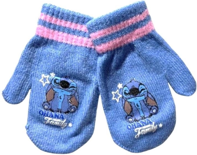 Rukavice Lilo a Stitch pro miminka a děti - 1 kus