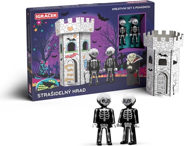 Igráček strašidelný hrad – kreativní set s pohádkou
