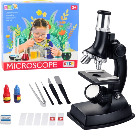 Dětský vzdělávací mikroskop 300× se sadou příslušenství