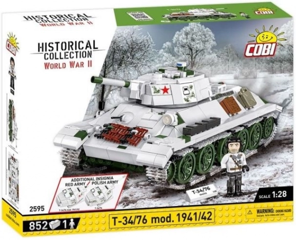 Konstrukční sada Tank T-34/76 mod. 1941/42 - 852 dílků