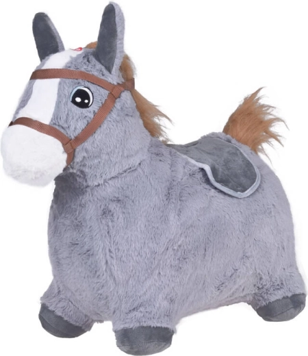 Plyšové hopsadlo koník šedý – Grey