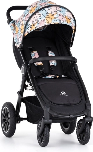 Petite&Mars sportovní kočárek Street+ Air black limited 100 Faces