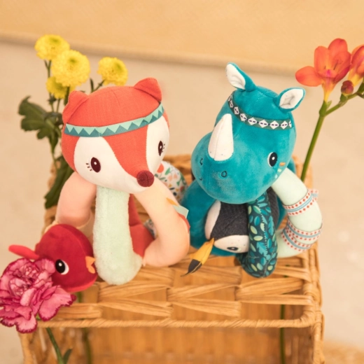 Lilliputiens chrastítko liška Alice a červený ptáček