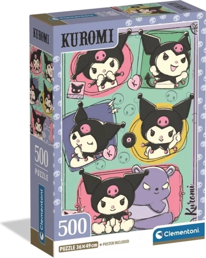 Puzzle Kuromi v kompaktní krabici, 500 dílků