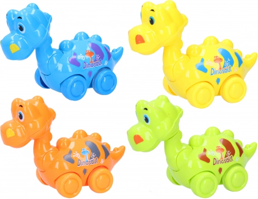 Dinosauři na setrvačník 14 cm – barevné pojízdné hračky pro děti