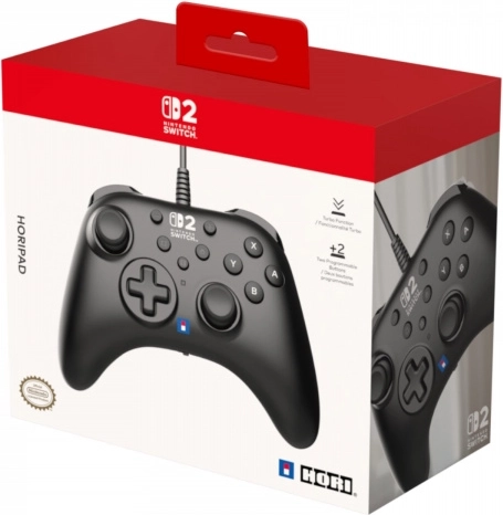 Horipad turbo herní ovladač pro nintendo switch 2 (černý)