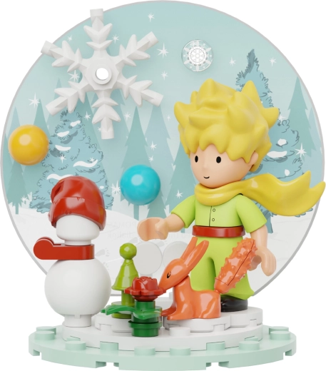 Kouzelná zimní scéna s Malým princem