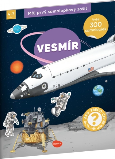 Můj první samolepkový sešit – vesmír