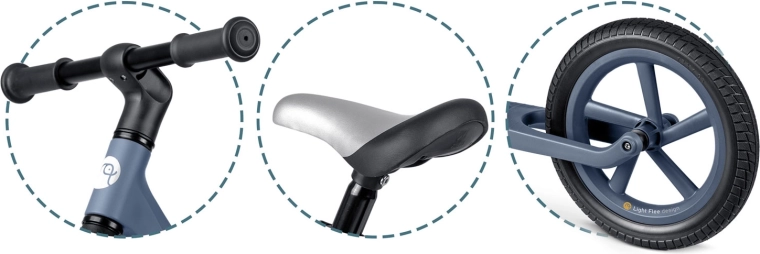 Roste s dítětem díky nastavitelné výšce sedla