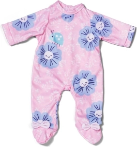BABY born růžový květovaný overal pro panenku 43 cm