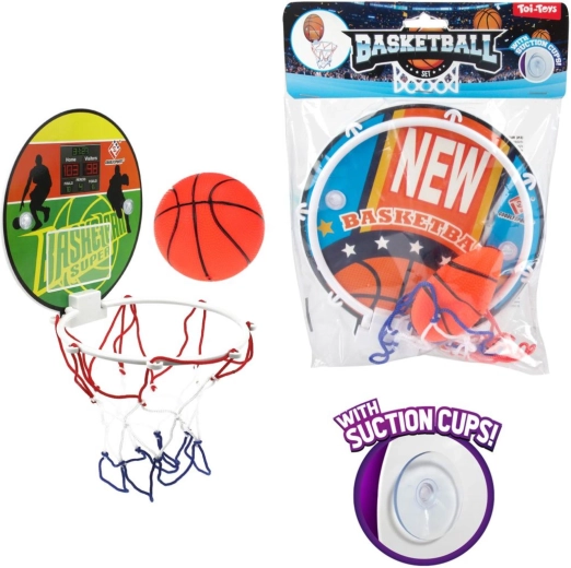 Mini basketbalový koš s přísavkami a míčkem