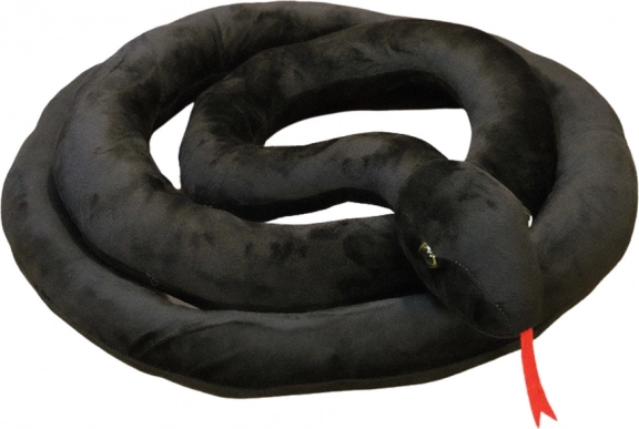 Plyšový Had Černý 110 cm