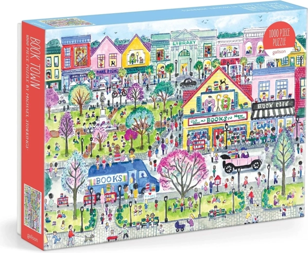 Puzzle 1000 dílků knižní město od Galison – MICHAEL STORRINGS