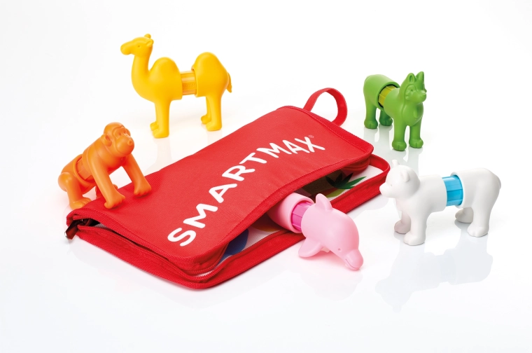 SmartMax moje první zvířátka z celého světa – magnetická stavebnice 16 ks