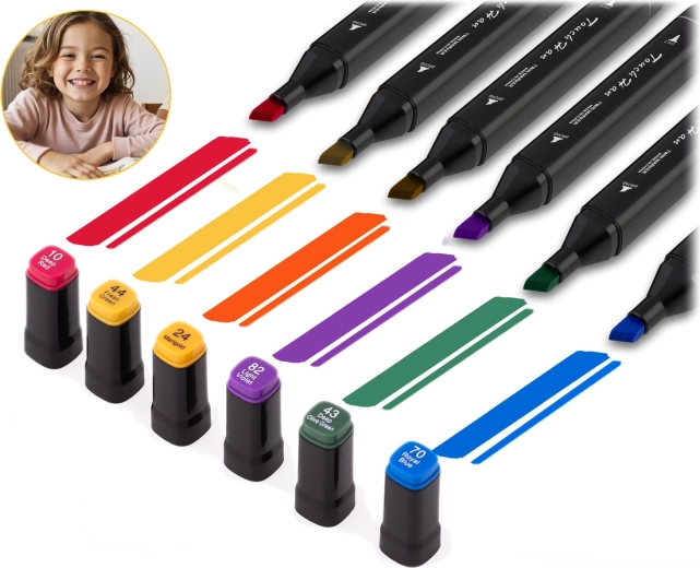 80 živých, sytých barev s rovnoměrným krytím