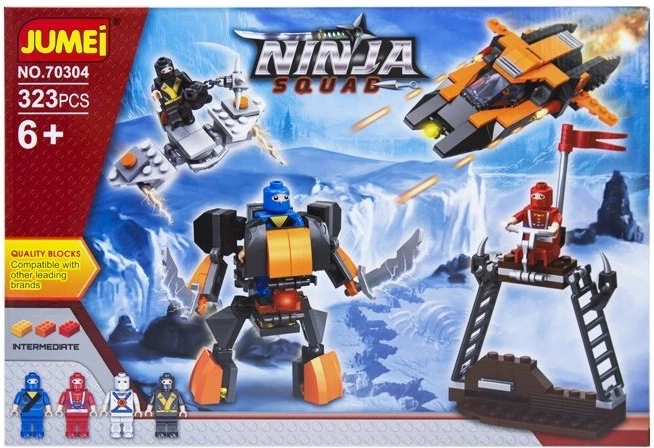 Jumei ninja squad stavebnice 323 dílků (ninja válečníci) - 1 kus