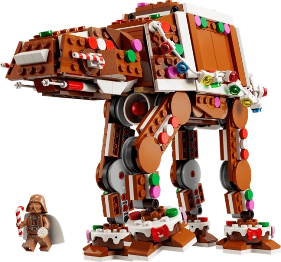 Perníkový AT-AT se svátečními detaily