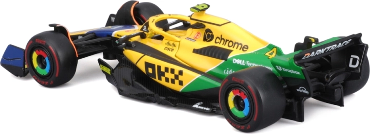 Kovové die‑cast tělo s plastovými doplňky